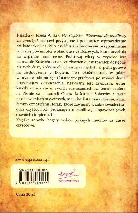 Czyściec. Wezwanie do modlitwy za zmarłych