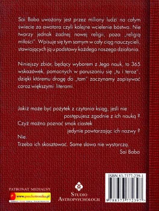 Sai Baba rozważania na każdy dzień roku
