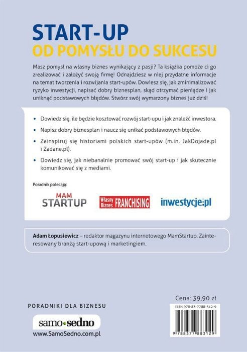Start-up. Od pomysłu do sukcesu
