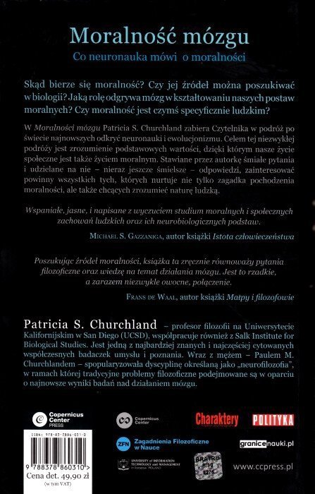Moralność mózgu. Co neuronauka mówi o moralności