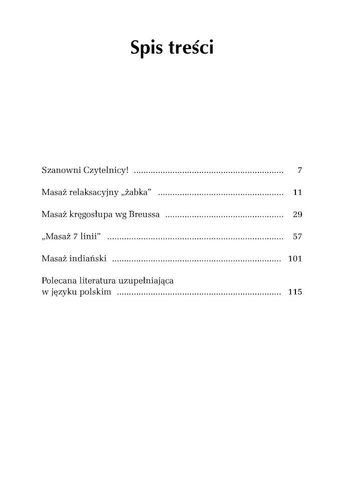 Cztery proste masaże