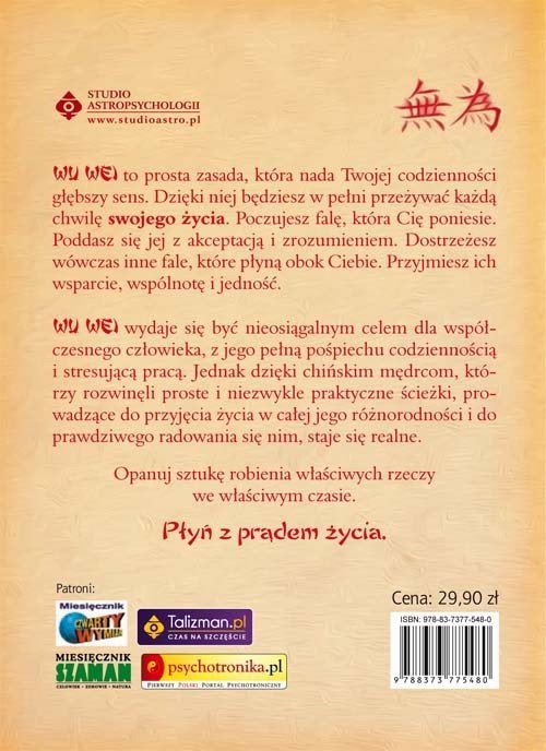 Wu wei płyń z prądem życia Sztuka tao