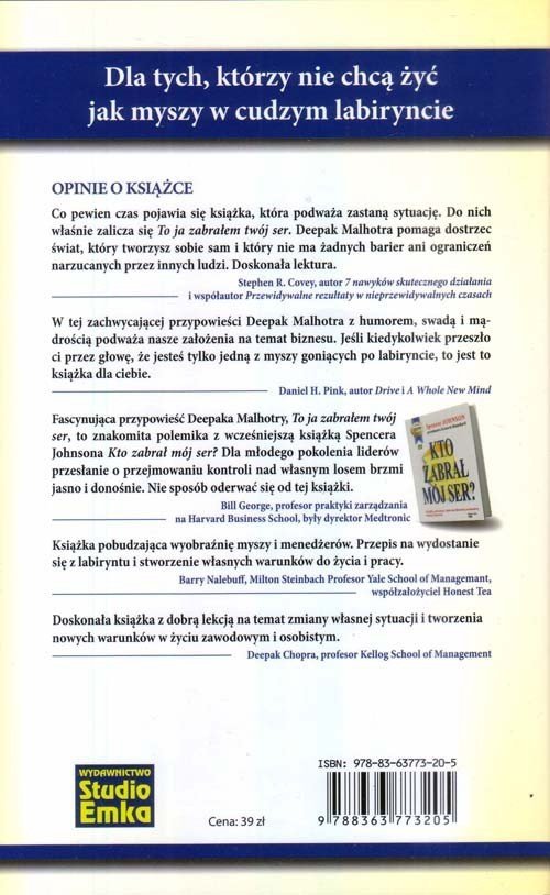 To ja zabrałem Twój ser