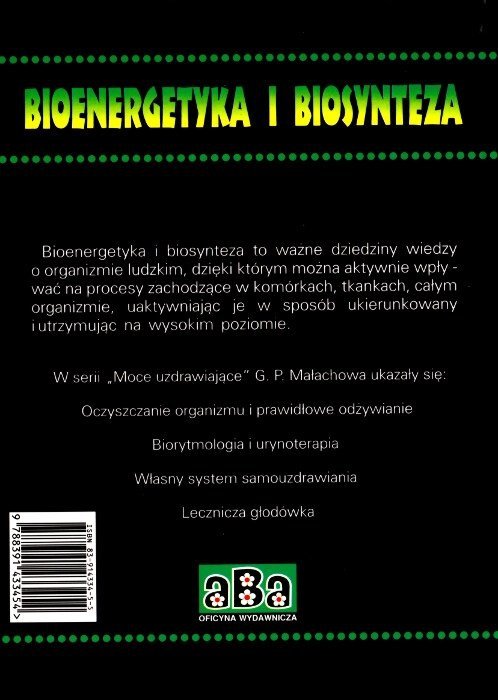 Bioenergetyka i biosynteza