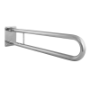 WC Klappgriff für barrierefreies Bad 70 cm aus rostfreiem Edelstahl ⌀ 25 mm
