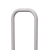 WC-Stützgriff für barrierefreies Bad zur Bodenmontage links 80 cm hoch weiß ⌀ 25 mm