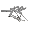 Winkelgrifffür barrierefreies Bad Stangenlänge 60/30 cm zur Montage links. aus rostfreiem Edelstahl ⌀ 32 mm