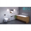 Klappgriff am WC oder Waschbecken für barrierefreies Bad freistehend weiß 50 cm ⌀ 32 mm