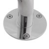 WC - Stützgriff für barrierefreies Bad zur Wand-Boden-Montage links aus rostfreiem Edelstahl 80 x 80 cm ⌀ 32 mm