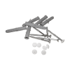 WC Stützgriff für barrierefreies Bad links montierbar weiß 70 cm ⌀ 32 mm