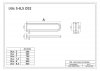 Stützgriff für barrierefreies Bad weiß 85 cm ⌀ 32 mm