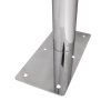 WC - Klappgriff freistehend für barrierefreies Bad aus rostfreiem Edelstahl 85 cm ⌀ 32 mm / ⌀ 50 mm