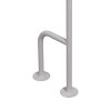 WC - Stützgriff für barrierefreies Bad rechts montierbar weiß 70 cm ⌀ 25 mm