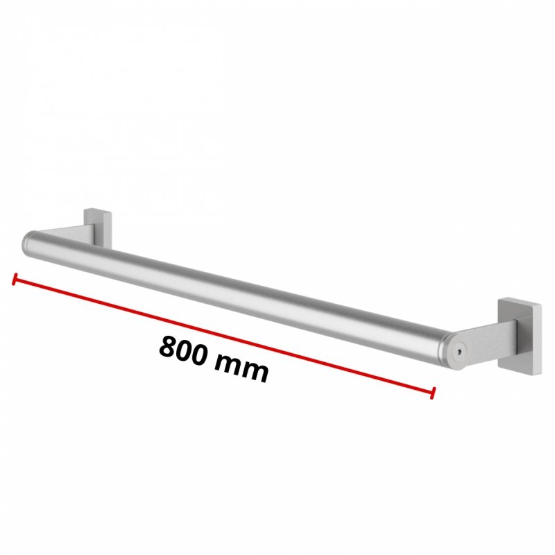 Gerader Handlauf für barrierefreies Bad 80 cm  aus rostfreiem Edelstahl ⌀ 32 mm MODULAR