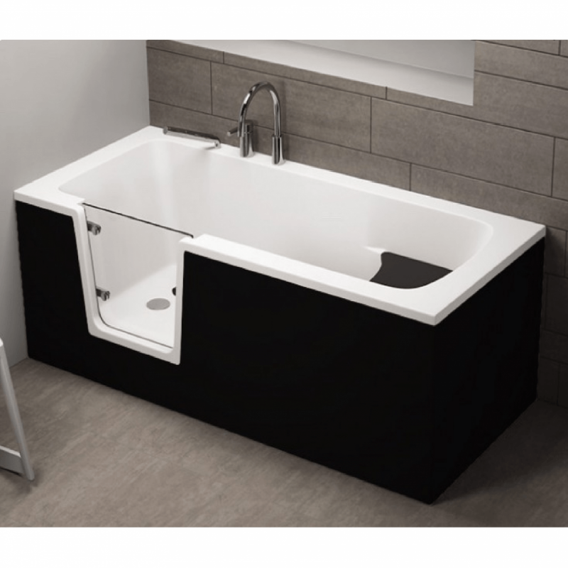 Badewanne für barrierefreies Bad mit Tür links und ...