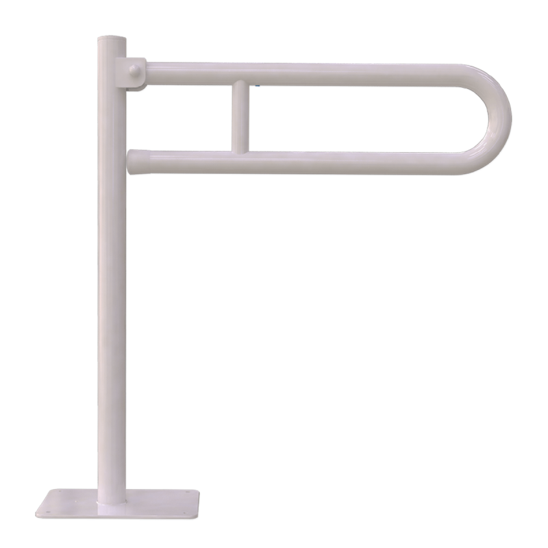 WC - Klappgriff für barrierefreies Bad freistehend weiß 70 cm ⌀ 32 mm