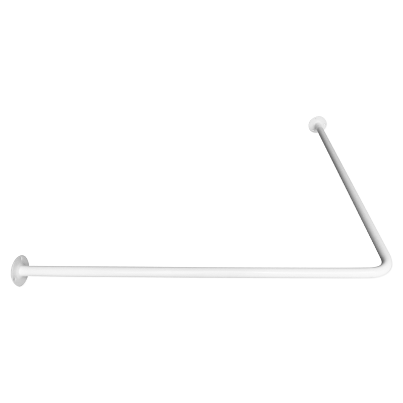 Winkelförmige Duschvorhangstange 90 x 90 cm