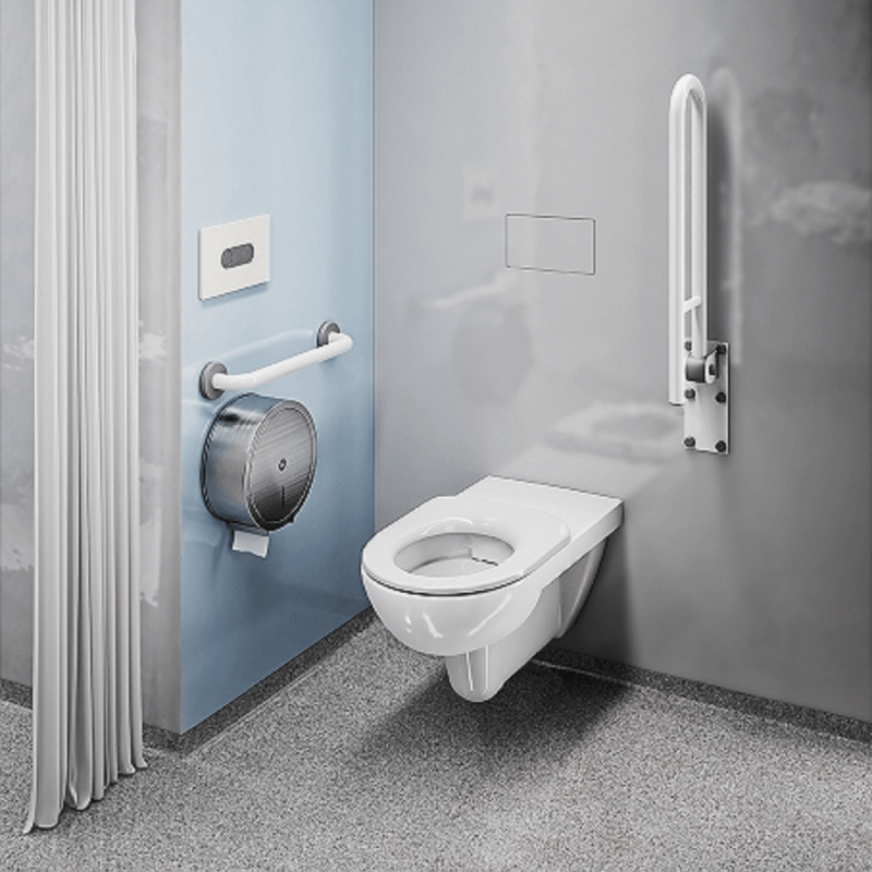 Wand-WC RIMFREE für barrierefreies Bad mit 70 cm Ausladung