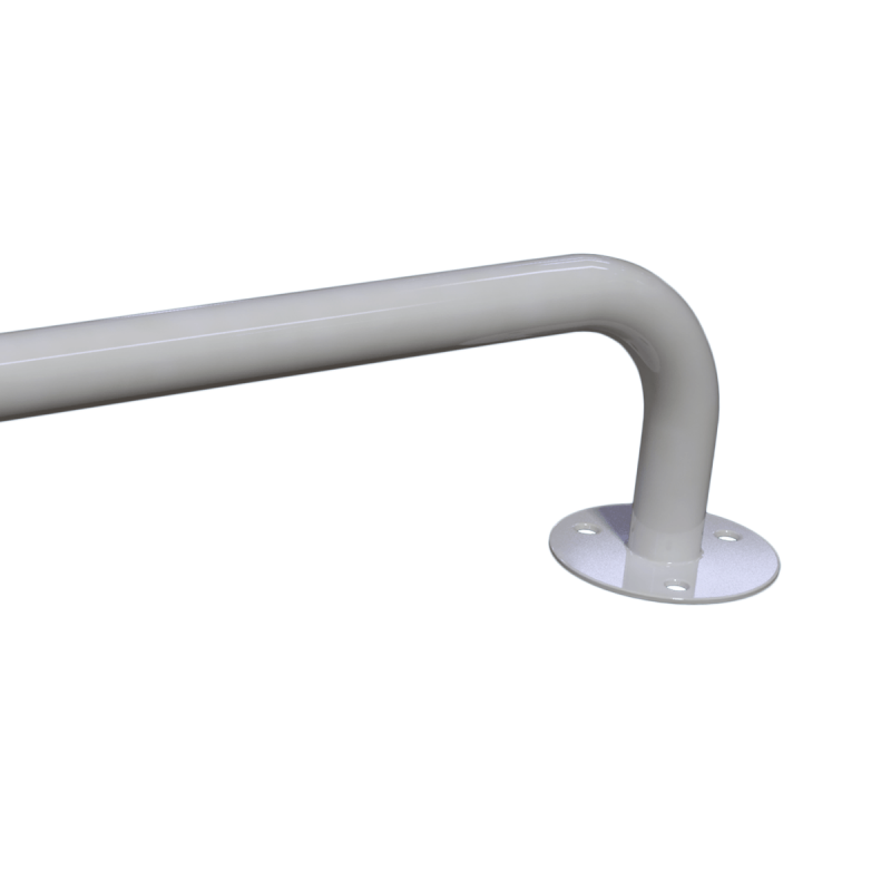 Handlauf für barrierefreies Bad 140 cm weiß ⌀ 25 mm