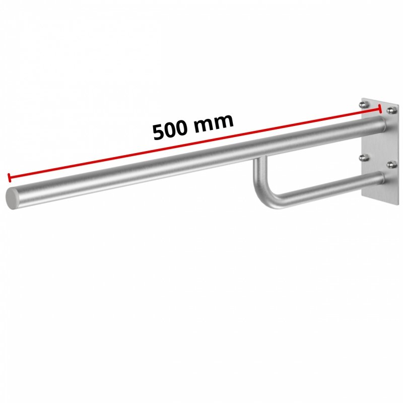 Stützgriff für barrierefreies Bad 50 cm aus rostfreiem Edelstahl ⌀ 32 mm MODULAR