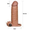 Add 2 Pleasure X Tender Vibrating Penis Sleeve Brown