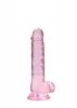 7 / 18 cm Realistic Dildo With Balls - Pink