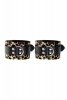 Anonymo handcuffs, PU leather, print, 19.5 cm