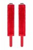 Anonymo handcuffs, PU leather, red, 27 cm