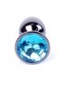 Plug-Jewellery Dark Silver PLUG- Light Blue