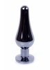 Plug-Jewellery Dark Silver BUTT PLUG- Black