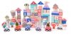 Drewniane klocki edukacyjne miasto z matą 115 szt ECOTOYS