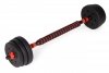 Hantle regulowane 2x15 kg sztanga zestaw 30 kg gryf