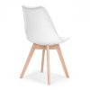 Zestaw 4 krzeseł krzesło  do salonu jadalni z poduszką Białe ModernHome