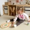 TOOKY TOY Zegar Drewniana Zabawka Edukacyjna Nauka Czasu Kształtów