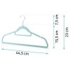 Welurowe wieszaki na ubrania 20szt MS-859 Massido