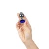 Metal Butt Plug Blue rozmiar M