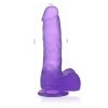 DILDO 7’’ JELLY STUDS FIOLETOWE