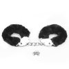KAJDANKI FLUFFY HAND CUFFS CZARNE