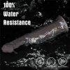 WIBRATOR 9'' DUAL LAYERED SILICONE ROTATOR CZARNE