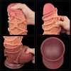 9.5'' DUAL LAYERED PLATINUM SILICONE COCK WIT