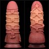 9.5'' DUAL LAYERED PLATINUM SILICONE COCK WIT