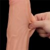 12'' KING SIZED SLIDING SKIN DUAL LAYER DONG