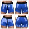 CHIC STRAP-ON SHORTS (32 - 35 CALI W PASIE) NIEBIESKI