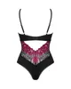 Obsessive - Seksowne Body Z Kwiatowej Koronki Rosenty XS/S