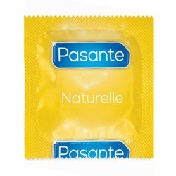 Prezerwatywa Pasante Naturelle. Klasyczna ze zbiorniczkiem na nasienie.