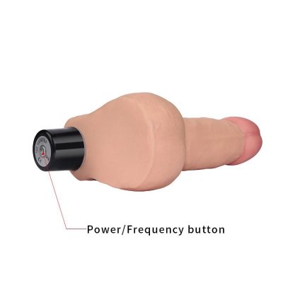 8&quot;&quot; REAL SOFTEE Vibrating Dildo