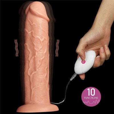 11&#039;&#039; Realistic Long Vibrating Dildo