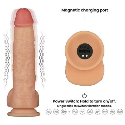 9.5&#039;&#039; Vibrating Power Basics Cock
