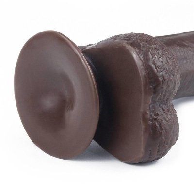 7&#039;&#039; Sliding Skin Dual Layer Dong - Black
