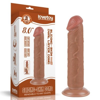 8&#039;&#039; Sliding Skin Dual Layer Dong Brown